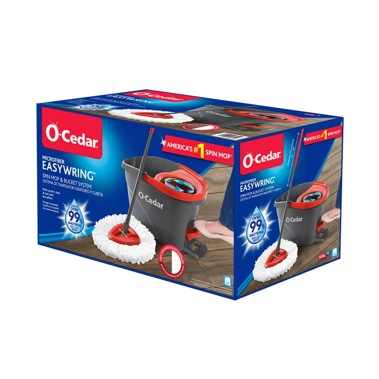 O-Cedar® Microfiber EasyWring Spin Mop & Bucket System Box, 1 ct