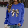 thumbnail image 2 of XMMSWDLA Halloween Sweaters for Women Vintage Graphic Pullover Tops Fall Sport Sweatshirts Clothes 2024, 2 of 3
