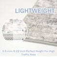 thumbnail image 6 of iOhouze Washable Runners 3x8 Abstract Runner Rug for Hallways Non Slip Long Runner Printed Faux Wool Entryway Runner Indoor Modern Abstract Floor Carpet Runner, Ash Grey/Beige, 6 of 9