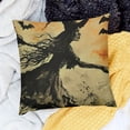 thumbnail image 2 of Happy Halloween Linen Pillow Covers Fall Pumpkins Pattern Retro Square Pillow Cover Halloween Party Cushion Case for Couch Bed Car Decoration, 2 of 5