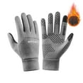 thumbnail image 2 of Audhol Knit Glove Winter Usb Heated Warm Gloves Heated Hand Warm Hiking Driving Running Cycling Warm Touchscreen Gloves for Cold Weather Grey M, 2 of 8