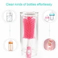 thumbnail image 5 of Gecheer 2 in 1 Silicone Bottle Brush Baby Bottle Cleaner Nipple Brush Detachable Brush Standing Brush Set For Feeding Bottles Cleaner for Narrow Neck Bo, 5 of 7