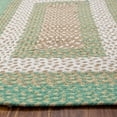 thumbnail image 5 of Super Area Rugs Country Braided Farmhouse Cotton Reversible Area Rug Green & Cream - Rectangle 4' X 6', 5 of 5