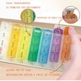 thumbnail image 4 of Pastillero Semanal 4 Tomas Pastilleros para Medicamentos de Viaje, Organizador de Pastillas Portatil y Grande con 28 Compartimentos, 4 of 5