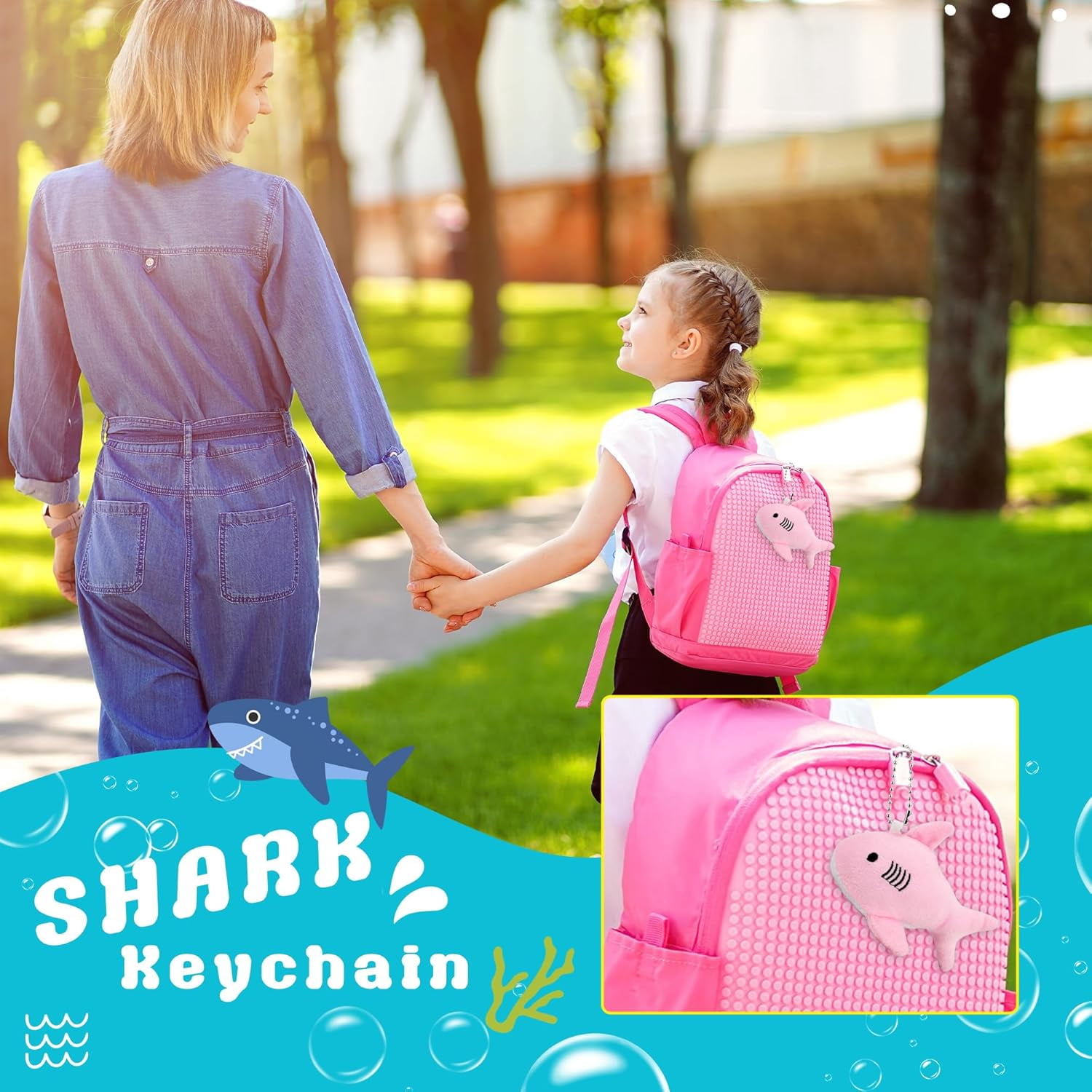 30-Pack Mini Shark Plush Toys - 4.7" Soft Sea Animal Keychains for Party Favors, Goodie Bag Fillers, and Classroom Prizes