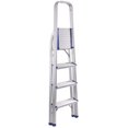 thumbnail image 3 of Stanz (TM) 4 Step Aluminum Frame ladder with Hand Grip, Three Steps 300 Pound Capacity, Silver Finish…, 3 of 4