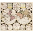 thumbnail image 2 of Allard, Carel 16x15 Black Ornate Wood Framed with Double Matting Museum Art Print Titled - Flat earth globe commonly called the whole world 1696, 2 of 4