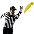thumbnail image 2 of 6 Pcs Penalty Flag Football Challenge Flags Football Referee Flag for Party Accessory (Yellow&Red), 2 of 6