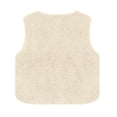 thumbnail image 3 of HAJWOH Women's Fuzzy Fleece Vest Oversized Sherpa Button Down Jacket Fall Fashion Warm Sleeveless Cardigan Outerwear, 3 of 5