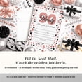 thumbnail image 3 of 90th Birthday Party Invitations – Rose Gold & Silver Confetti Design, Fill-In Cards with Envelopes, 5x7 Size, Set of 20, 3 of 9