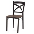 thumbnail image 4 of JOMEED 5 Pièce Cadre en Métal Cuisine Table à Manger et Chaises Ensemble, Brun/noir, 4 of 11