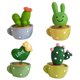thumbnail image 1 of Adorno para salpicadero de coche, 4 unidades, diseño de cactus verde, maceta pequeña, decoración interior para vehículos, oficina, taxi, estatua pequeña de juguete. El 10x8cm, 1 of 8