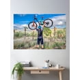 thumbnail image 2 of Mountainbike Poster Wall Art, Modern Wall Decor, 12x18 UNFRAMED, 2 of 3