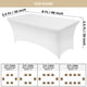 thumbnail image 2 of Mantel Utopia Kitchen Spandex, paquete de 2 unidades [2,4 x 0,76 x 0,76 m, blanco], 2 of 9