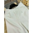 thumbnail image 3 of Elegant White Wide-Leg Trousers (S, White), 3 of 6