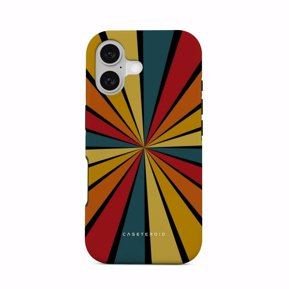 CASETEROID Tough Case for iPhone 17 – Dual-Layer Protection, Shockproof [Compatible with MagSafe] – Kaleido Strokes Case