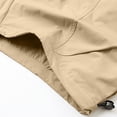 thumbnail image 6 of Big and Tall Mens Cargo Shorts Elastic Waist Multi-Pockets Hiking Fishing Short Pants Fathers Gifts M-5XL, 6 of 8