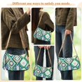 thumbnail image 4 of FORMRS Womens Shoulder Bag with Chain Strap Clutch Purse Cute Tote Handbag, Green Geometric Flowers, 4 of 7