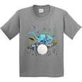 thumbnail image 3 of Inktastic Cute Blue Octopus Drumming Youth T-Shirt, 3 of 5