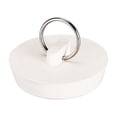 thumbnail image 1 of Goma Fregadero Tapón, Blanco Drenaje Tapón Ajuste 1-3/4" a 1-7/8" Drenaje con Colgante Anillo para Bañera Cocina y Baño, 1 of 5