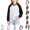 White, variant on YOUYEDIAN Girls Shirts Casual Comfy Raglan Long Sleeve Crewneck Tops