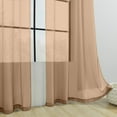 thumbnail image 3 of syligr Solid Color Semi Sheer Curtains Set of 2, Modern Minimalist Window Treatments for Living Room Bedroom, Light Filtering Soft Color Tones for Home Office Decor, 52x84 Inch,, 3 of 6