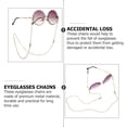 thumbnail image 4 of CIMAXIC 2 Pcs Chaîne de Lunettes de Mode Anti-Perte, 29.53"X0.2"X0.2", 4 of 5