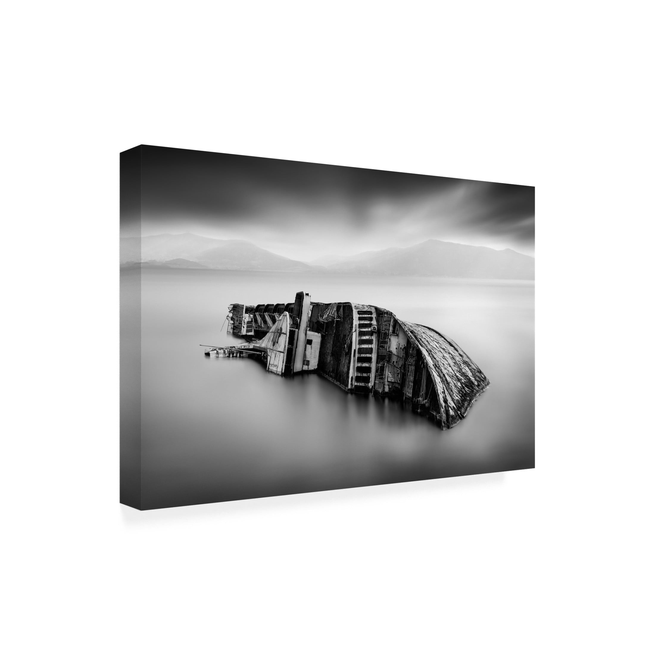Canvas Wall Art - George Digalakis 'Mediterranean Sky Iii' Wall Art for Living Room, Bedroom, or Office D?cor by Trademark Fine Art - 24 x 16 Inches