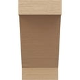 thumbnail image 2 of 10"W x 10"D x 20"H Wide Burlington Rough Cedar Woodgrain TimberThane Corbel, Primed Tan, 2 of 6