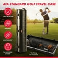 thumbnail image 4 of SKB Étuis ATA Standard Coque Rigide en Plastique Sac de Golf à Roulettes Étui de Voyage, Noir, 4 of 10