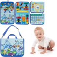 thumbnail image 3 of Toddler Busy Board with Handle Educational Sensory Activity Board Preschool Montessori Board Toy, 3 of 8