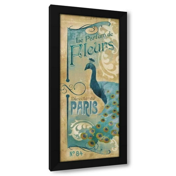 Conrad Knutsen 8x14 Black Modern Wood Framed Wall Art Titled - Le Parfum de Fleurs