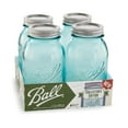 thumbnail image 3 of Ball Aqua Vintage Regular Mouth Quart 32-oz. Glass Mason Jars, 4-pack, 3 of 8