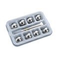 thumbnail image 2 of Sphere de hielo de metal de acero inoxidable Cubos de hielo con un clip, rocas escalofriantes de bebidas de 2.5 cm reutilizables para la fiesta de 8pcs bolas de hielo, 2 of 8