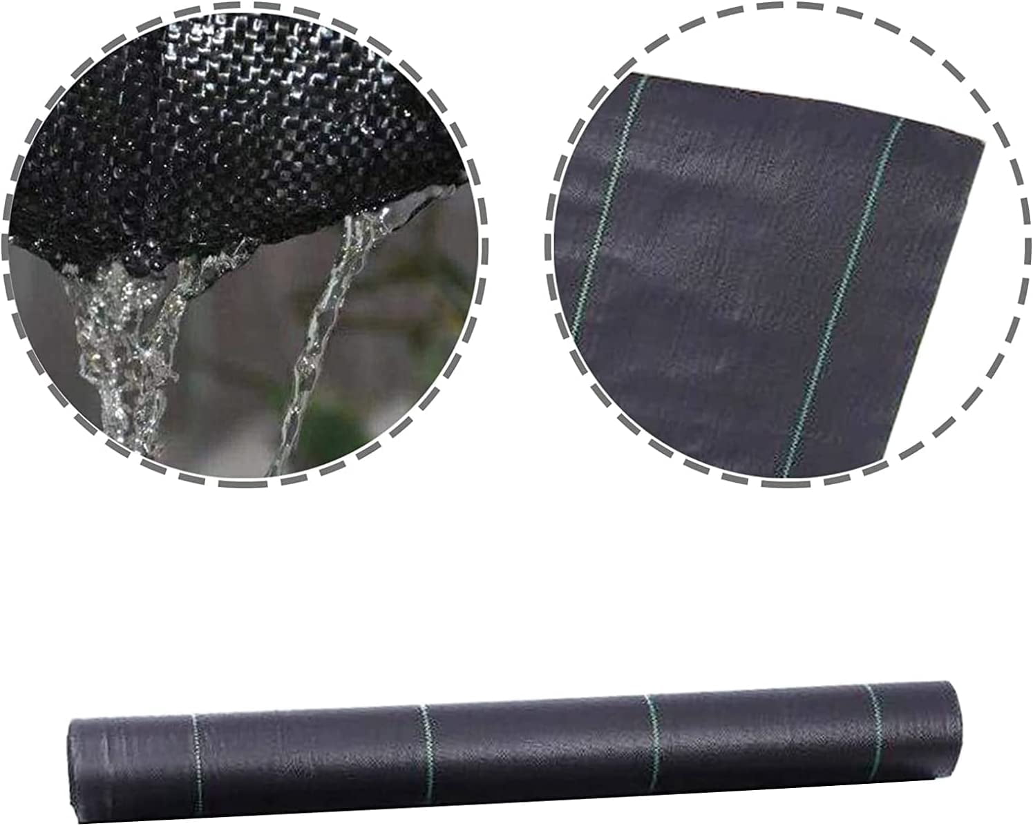 Labwork Weed Barrier Fabric Planting Cover - 3 x 300 FT Heavy Duty Landscape Fabric Ground Cover Block for Outdoor Planting