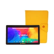 LINSAY 7" Quad Core 2GB RAM 64GB Storage Android 13 WiFi Tablet with case Orange Leather Case