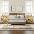 thumbnail image 6 of Tribesigns 4-Tier End Table for Living Room, Wood Narrow Side Table for Bedroom, White&Gold, 6 of 8