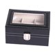 thumbnail image 5 of Estuche de viaje para guardar relojes, con 3 ranuras y almohada, compacto, de piel sintética, para guardar pulseras y relojes de pulsera de mujer., 5 of 9