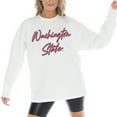 thumbnail image 3 of Women's Gameday Couture White Washington State Cougars Midweight Oversized Long Sleeve T-Shirt, 3 of 5