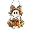 thumbnail image 2 of Darzheoy Halloween Ghost Pumpkin Ornament, Acrylic Hanging Decoration, Fall-Style Spooky Accent, Halloween Decorations Indoor for Window Door Home, 2 of 5