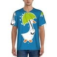 thumbnail image 4 of Haiem Hip Hop Hipster Baseball Jersey Button Down Shirts Sports Uniforms Men Women Jersey(Goose Holding an Umbrella,3X-Large), 4 of 9