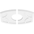 thumbnail image 2 of 20"W x 13 3/8"H x 6"ID x 10 3/4"C x 1"P Kailey Architectural Grade PVC Contemporary Ceiling Medallion, Two Piece, 2 of 4