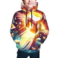 thumbnail image 5 of Lsque Geometry Dash Patten Youth Hoodie Sweatshirt Pullover with Kangaroo Pocket Boys and Girls Hoodie Warm Hoodie for Kids, 5 of 8