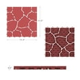 thumbnail image 2 of Pure Garden 6-Pack Polypropylene Interlocking Deck Tiles for Outdoors (Red), 2 of 8