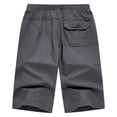 thumbnail image 4 of European Men's Solid Color Casual Loose Workwear Shorts Drawstring Waist, Pockets, Polyester, for Sports & Daily, Multiple Sizes, 4 of 4