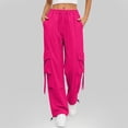 thumbnail image 5 of Khunlpohl Women's Cargo Pants Quick Dry Hiking Outdoor Trousers with Multiple Pockets Loose Fashion Casual Athletic Pants, 5 of 6