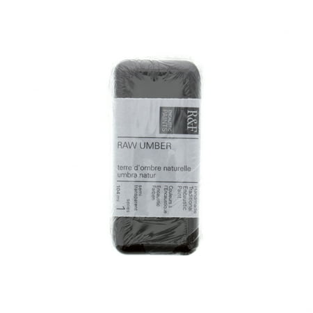 UPC: 0836943001145 | R&F Handmade Paints Encaustic Paint Cake 104ml Raw Umber