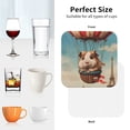 thumbnail image 6 of Kdxio Hot Air Balloon Guinea Pig Funny Coasters,4 Pcs Leather Coasters,Housewarming Gifts,Protect Furniture from Water Marks Scratch and Damage, 6 of 6