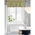 thumbnail image 3 of Kitchen Valances for Window, Farm Sunflowers on Green Light Filtering Rod Pocket Valance Curtain, Watercolor Country Floral Short Curtains Window Topper for Bedroom 54x18in, 3 of 8