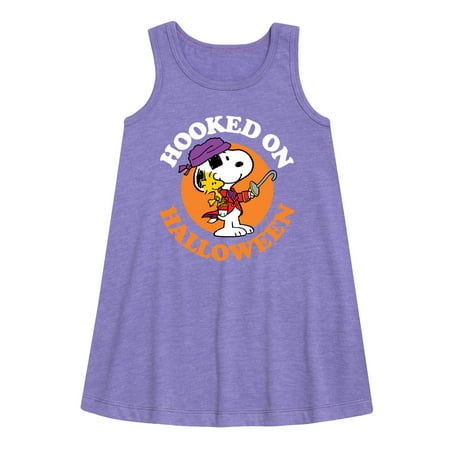 

Peanuts - Hooked On Halloween - Toddler and Youth Girls A-line Dress